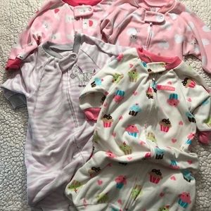 Baby girl sleep sack bundle